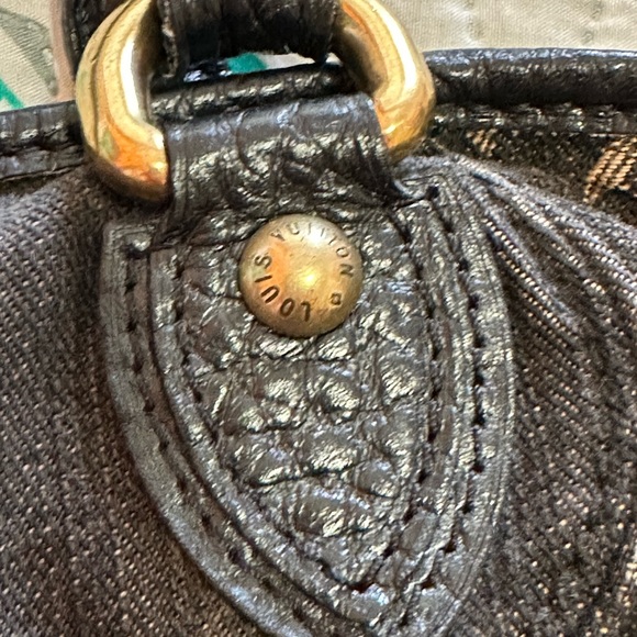 💎 ✨LOUIS VUITTON ✨💎 LIMITED EDITION DENIM MONOGRAM NEO CABBY MM IN BLACK - Picture 12 of 16